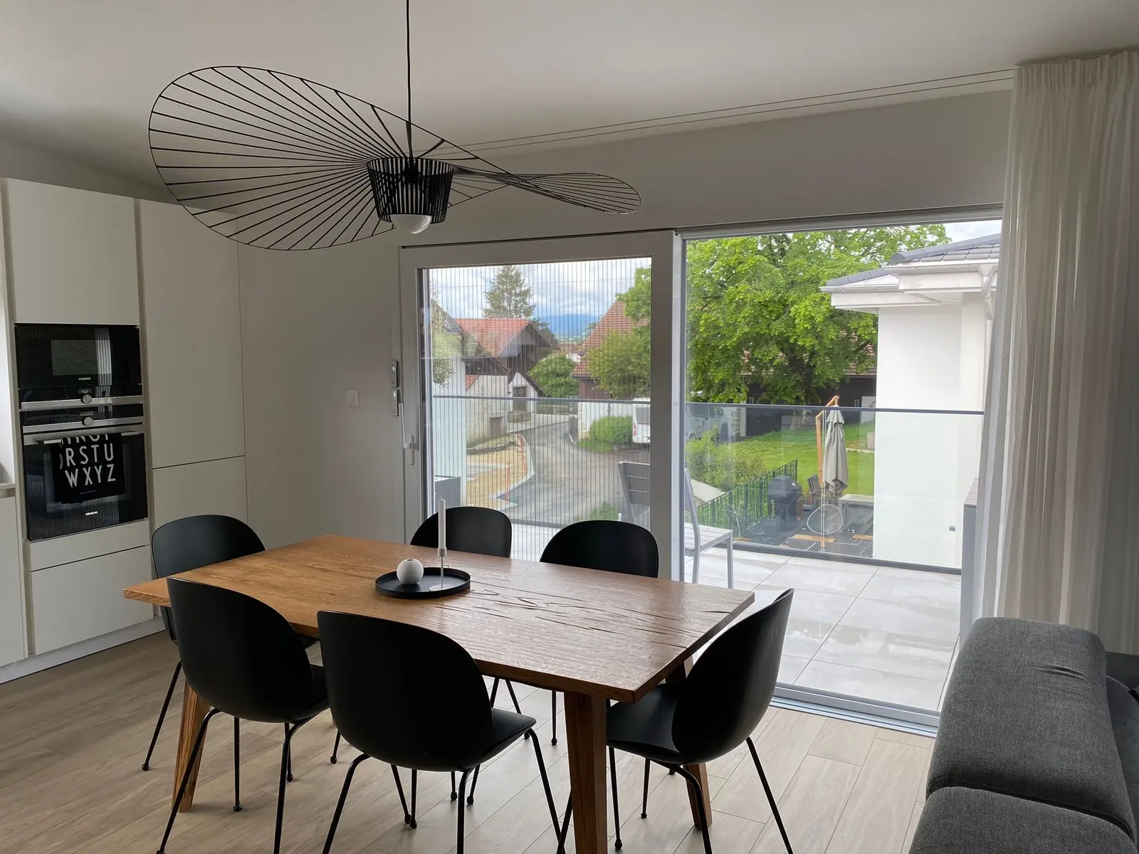 Cuisine ouverte sur la terrasse