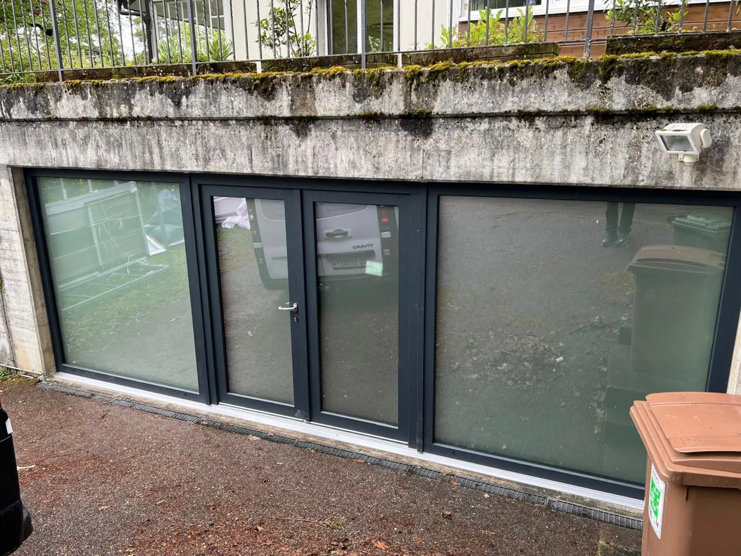 Ensemble alu anthracite avec porte-fenêtre