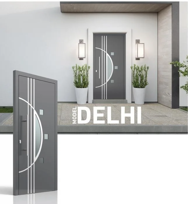 Porte d'entrée modèle Delhi, collection Demi-lune