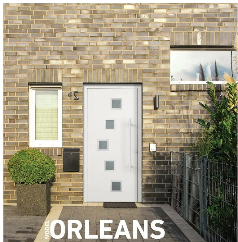 Porte d'entrée modèle Orleans, collection Vitrages carrés